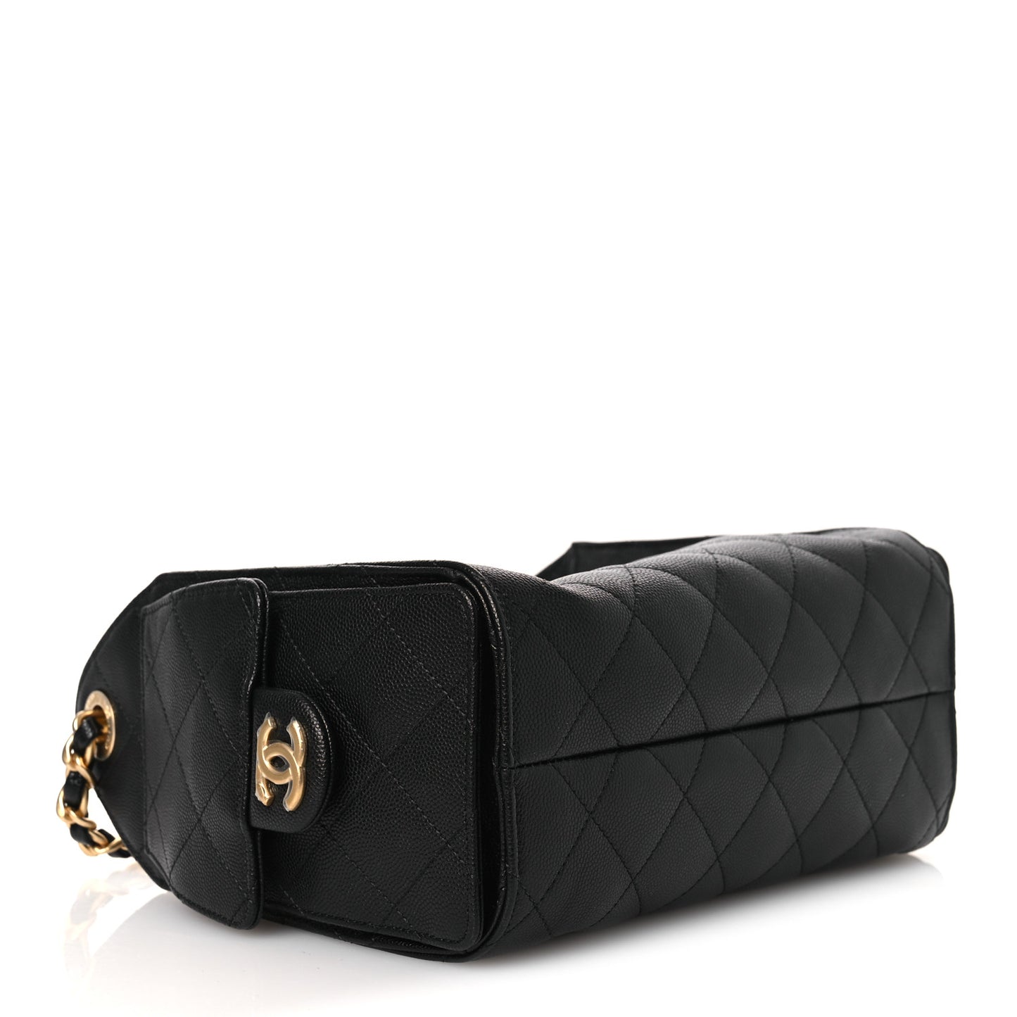 Caviar Quilted Mini Chanel 25 Handbag Black