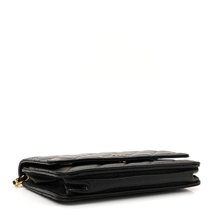 Chanel Caviar Quilted Wallet on Chain WOC Black 4 of 11