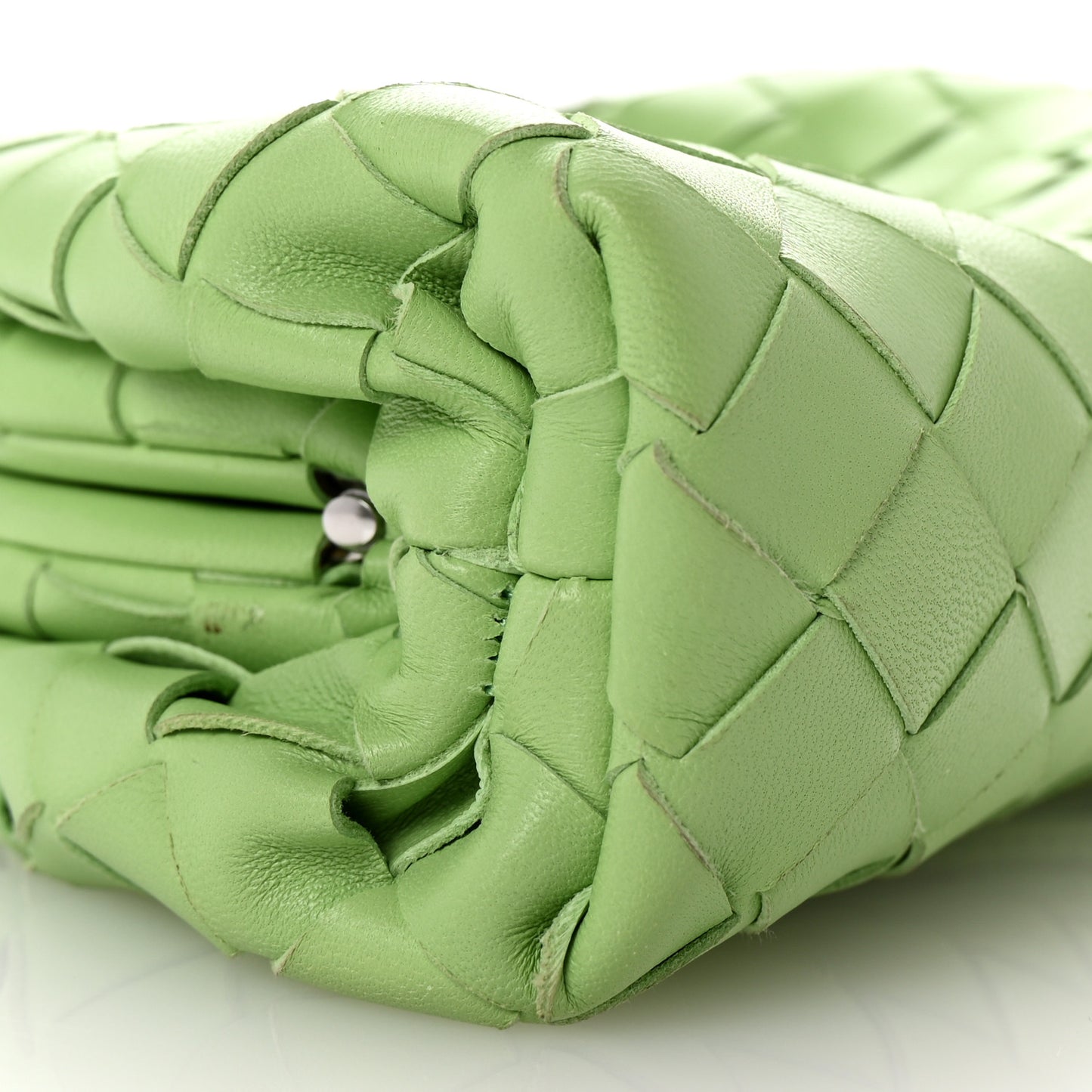 Nappa Intrecciato The Mini Pouch Pistachio