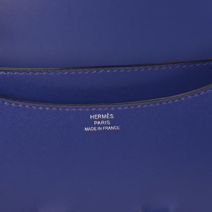 Hermes Tadelakt Constance 18 Bleu Electrique 8 of 11