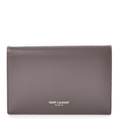 Saint Laurent Calfskin Fragments Flap Wallet Fog 1 of 9