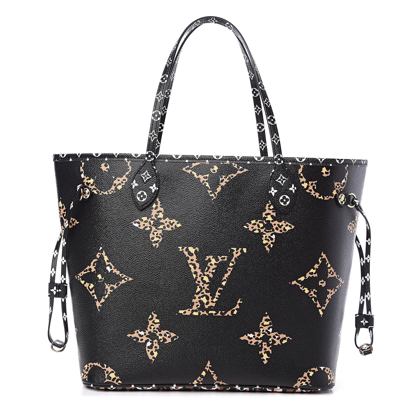 Monogram Giant Jungle Neverfull MM Black