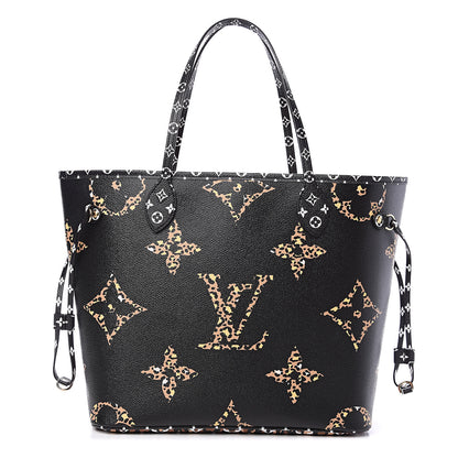 Louis Vuitton Monogram Giant Jungle Neverfull MM Black 1 of 9