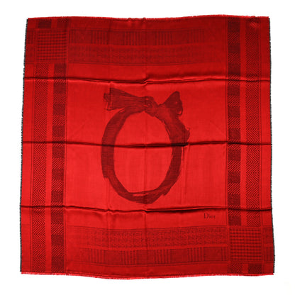 Christian Dior Cashmere Wool Scarf Red 1 of 3