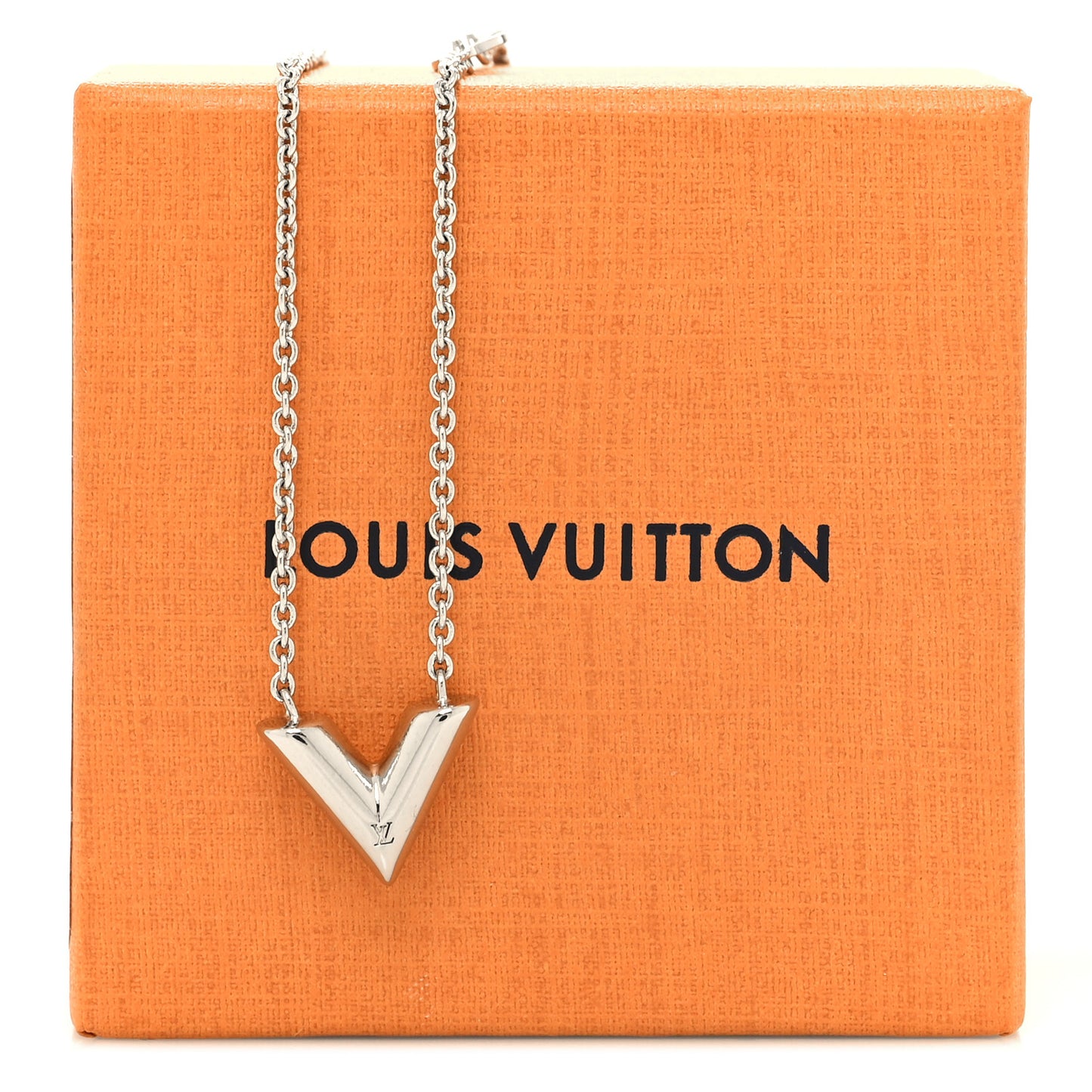 Metal Essential V Supple Necklace Silver