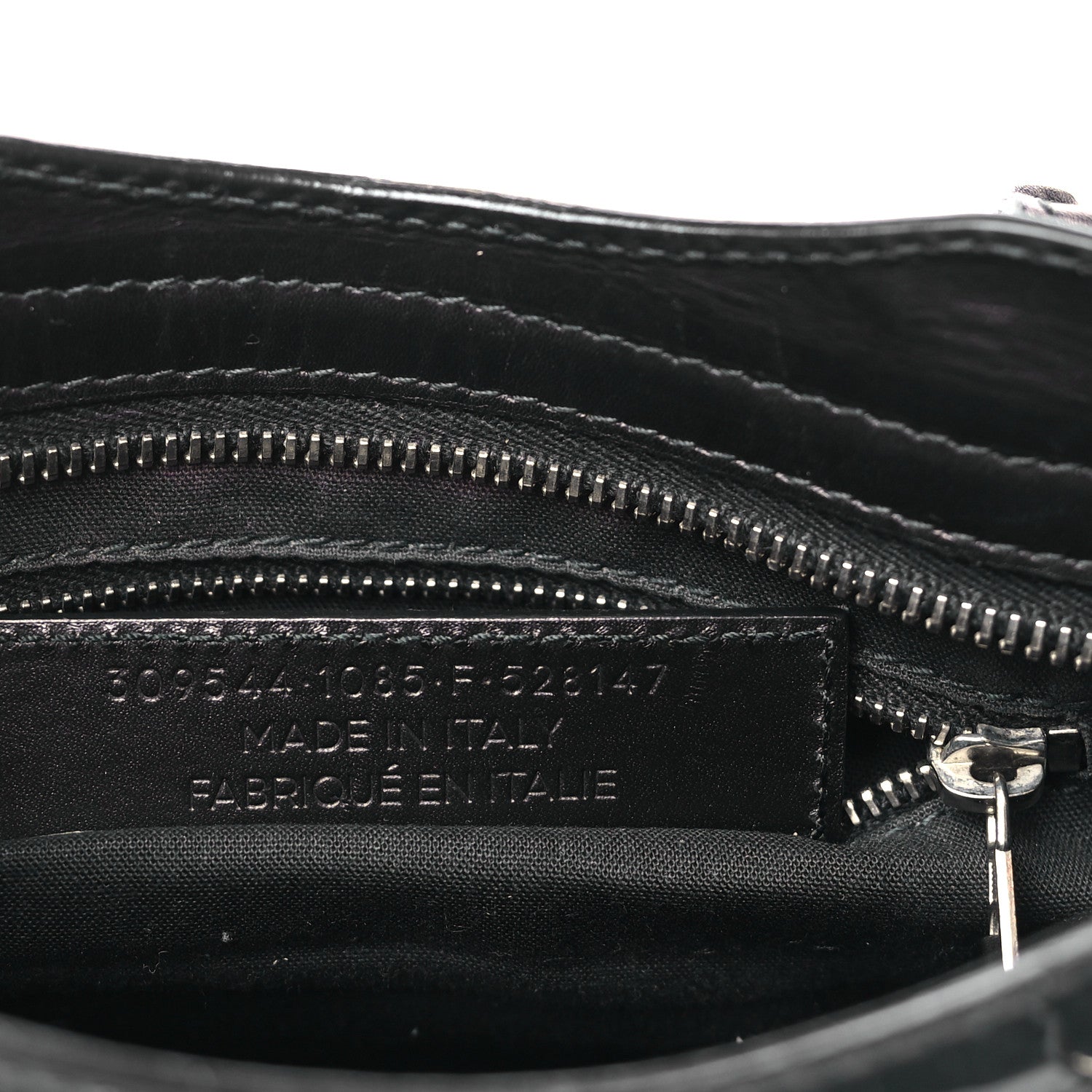 Balenciaga Smooth Calfskin Metallic Patent Giant 12 Silver Hardware Mini City Black Gris 7 of 9