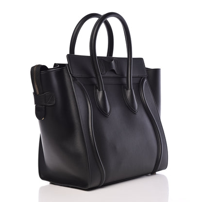 Celine Smooth Calfskin Mini Luggage Black 3 of 12