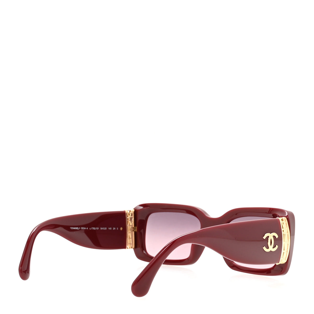 Acetate Rectangle Sunglasses 5534 Red