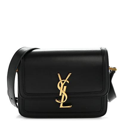 Saint Laurent Smooth Calfskin Small Solferino Satchel Black 1 of 16