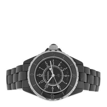 Chanel Stainless Steel Ceramic 33mm J12 Quartz Watch Black 2 of 4
