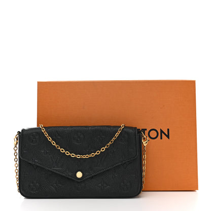 Louis Vuitton Empreinte Pochette Felicie Chain Wallet Black 14 of 14