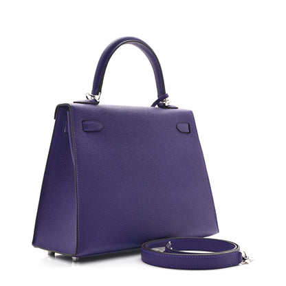 Hermes Epsom Kelly Sellier 25 Purple 5 of 20