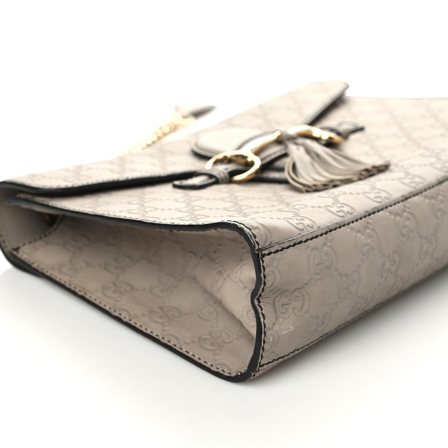 Soft Guccissima Medium Emily Chain Shoulder Bag Storm Grey