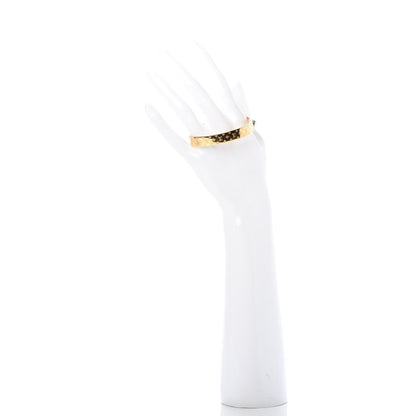 Louis Vuitton Brass Monogram Nanogram Cuff S Gold 2 of 5