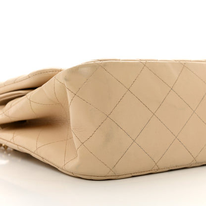 Chanel Lambskin Quilted Jumbo Double Flap Beige Clair 9 of 14