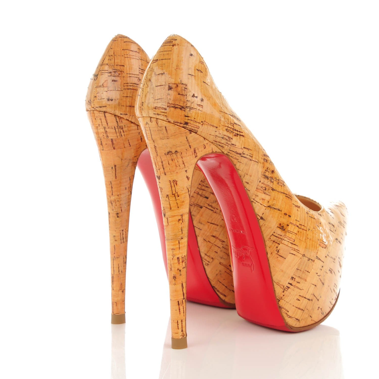 Christian Louboutin Cork Daffodile 160 Pumps 37 Natural 4 of 8