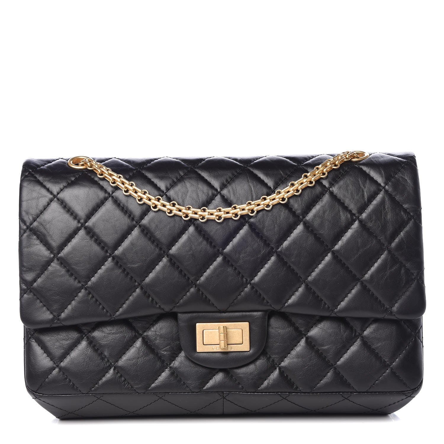 Chanel Aged Calfskin Quilted 2.55 Reissue 227 Flap Black 1 of 9