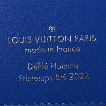 Louis Vuitton Taurillon Illusion Pocket Organizer Bleu Vert 6 of 7