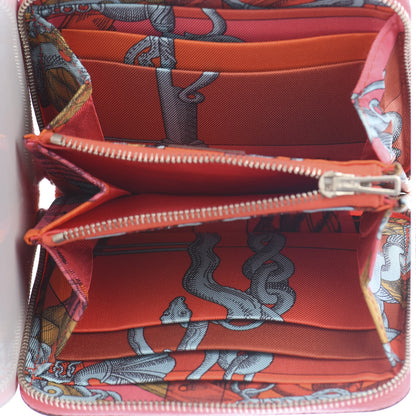 Hermes Epsom Silk'In Compact Wallet Rose Azalee 4 of 8