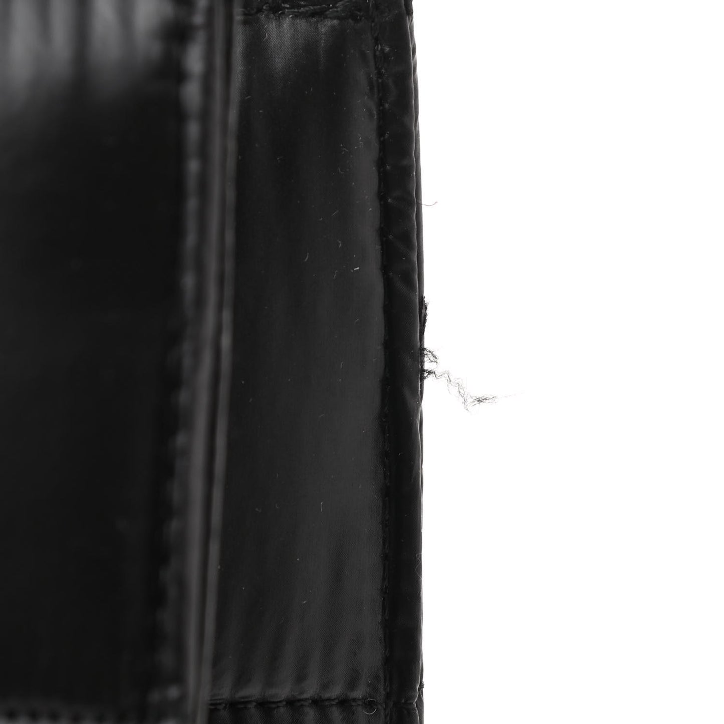 Nylon Medium Puff Shopping Bag Black