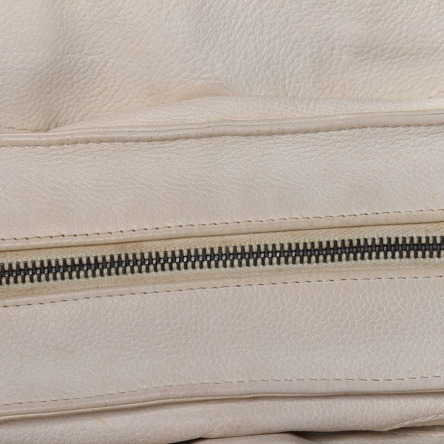 Chanel Caviar Square Stitched Large Tote White 9 of 23