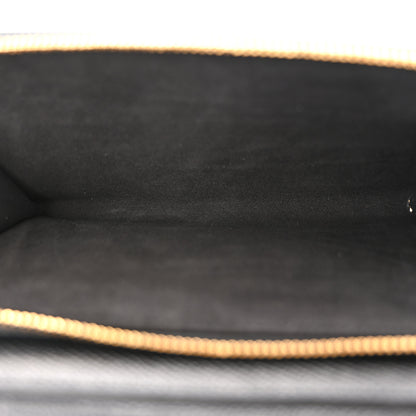 Christian Dior Grained Calfskin Caro Double Pouch Black 6 of 11