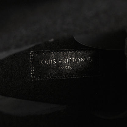 Louis Vuitton Suede Calfskin Shearling Snowdrop Flat Ankle Boot 37 Black 9 of 10