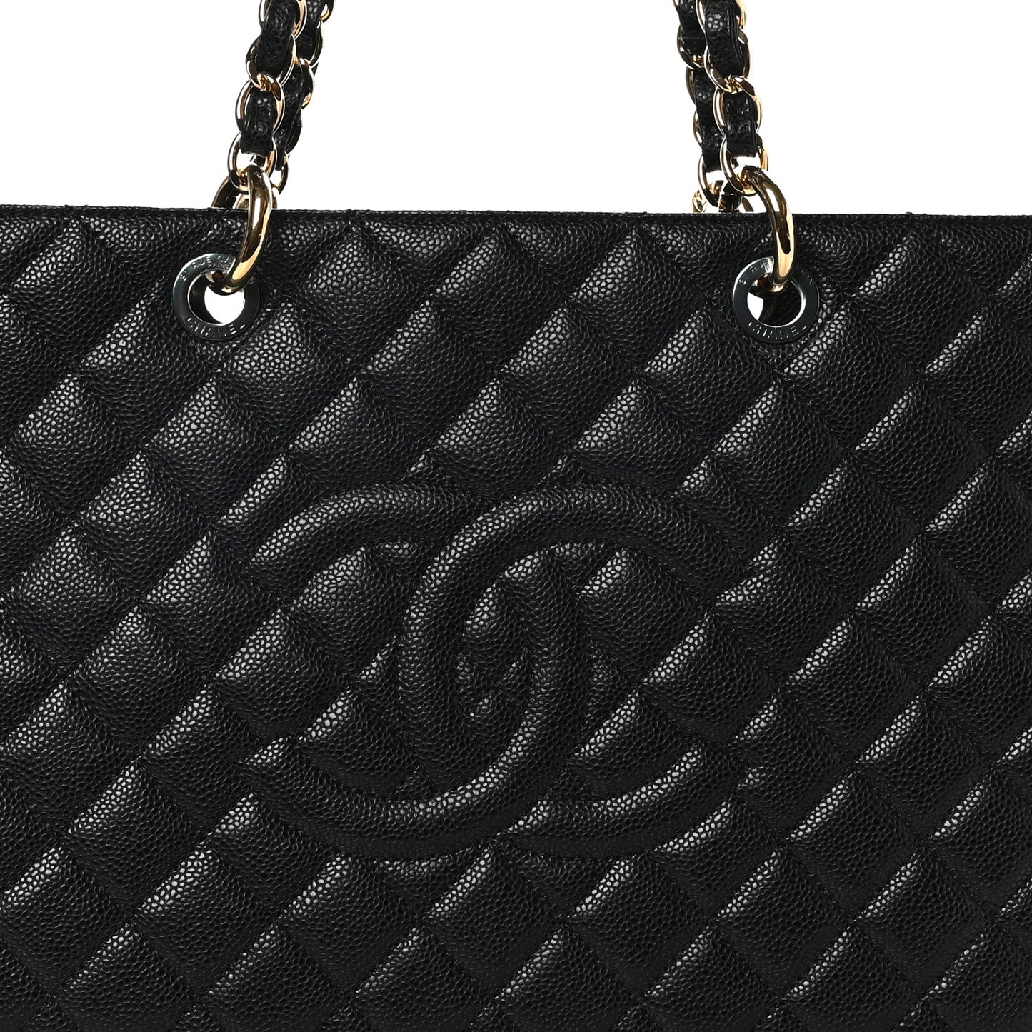 Caviar Quilted XL Grand Shopping Tote GST Black