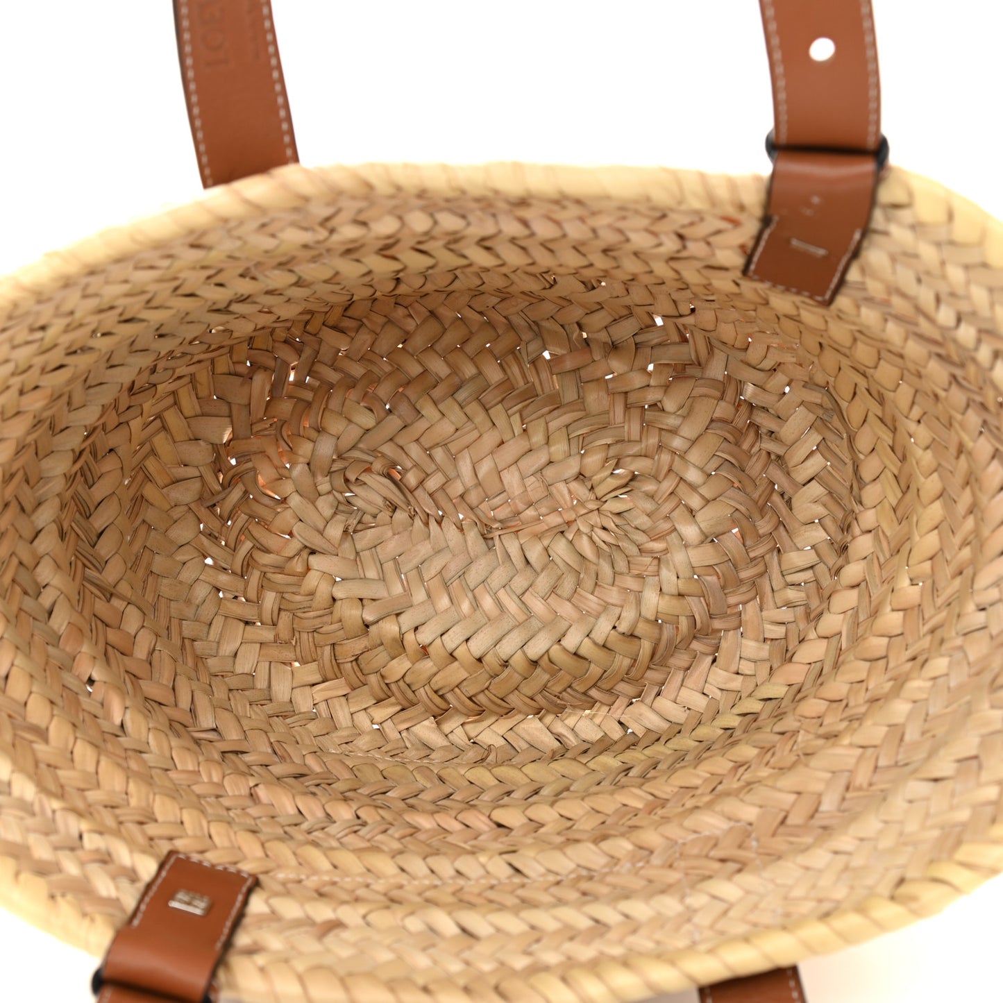 Raffia Small Basket Tote Bag Natural Tan