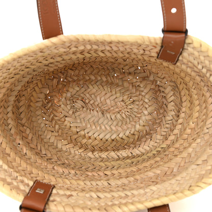 Loewe Raffia Small Basket Tote Bag Natural Tan 5 of 10