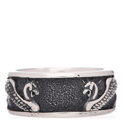 David Yurman Sterling Silver Petrvs Griffin Ring 55 7.5 1 of 7