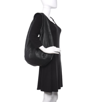 Bottega Veneta Cervo Deerskin Large Hobo Black 2 of 9