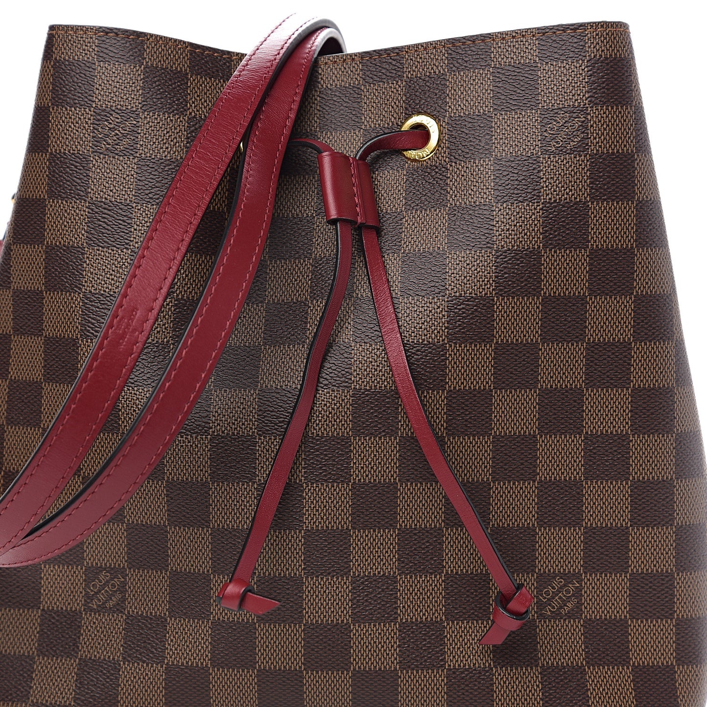 Damier Ebene Neonoe MM Cherry Berry