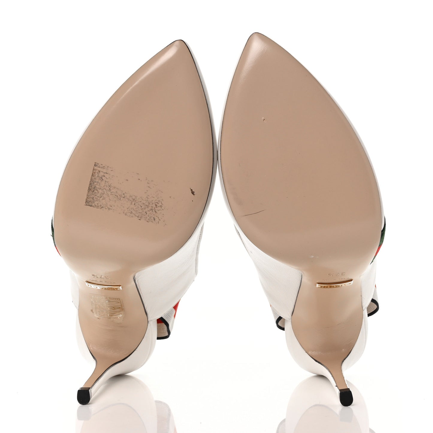 Malaga Kid Web Sylvie High Heel Slingback Pumps 37.5 White