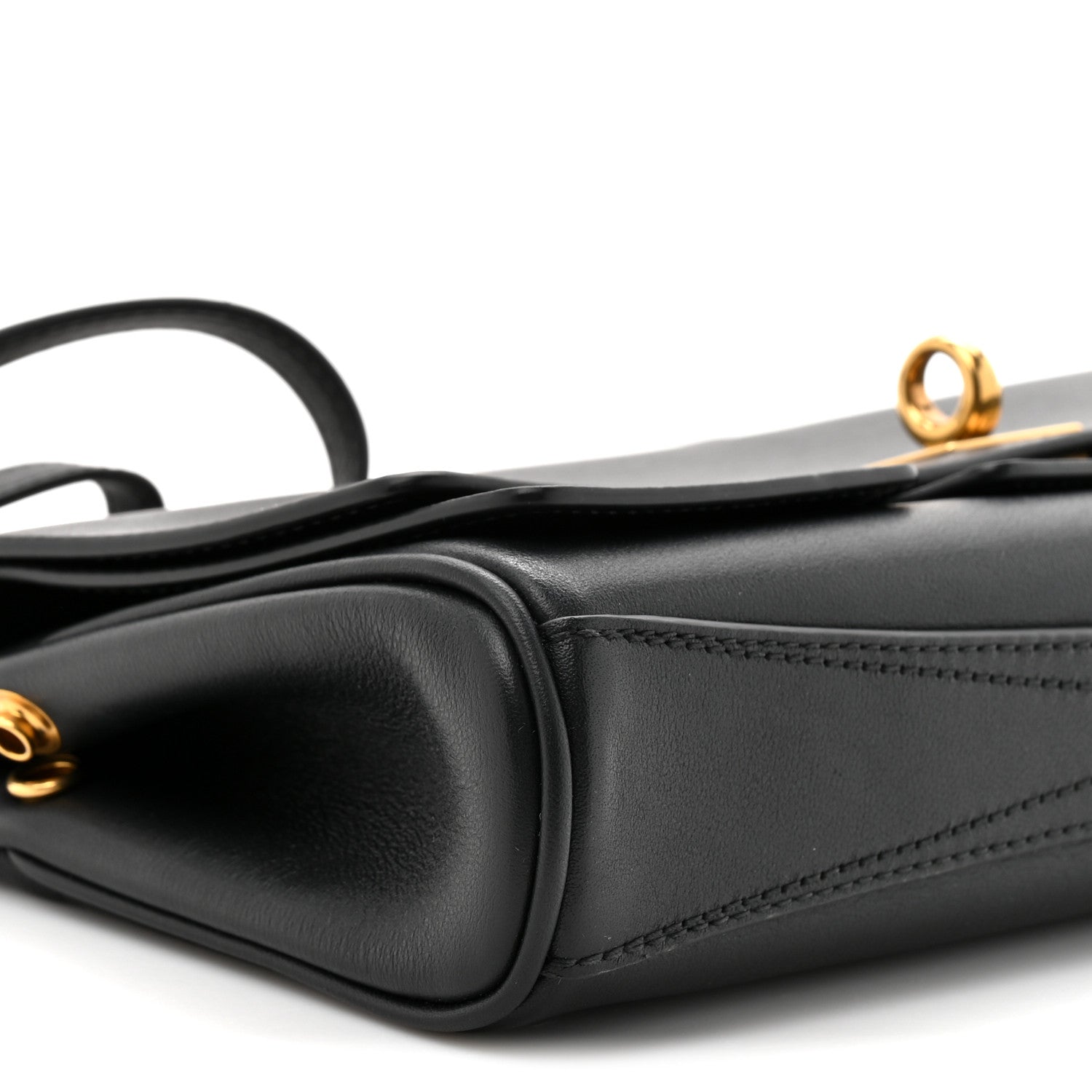 Balenciaga Smooth Calfskin Small Bel Air Clutch On Strap Black 11 of 11