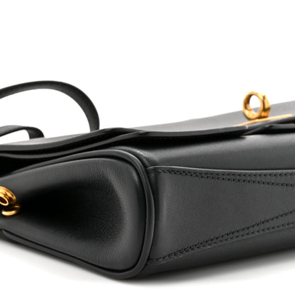 Balenciaga Smooth Calfskin Small Bel Air Clutch On Strap Black 11 of 11