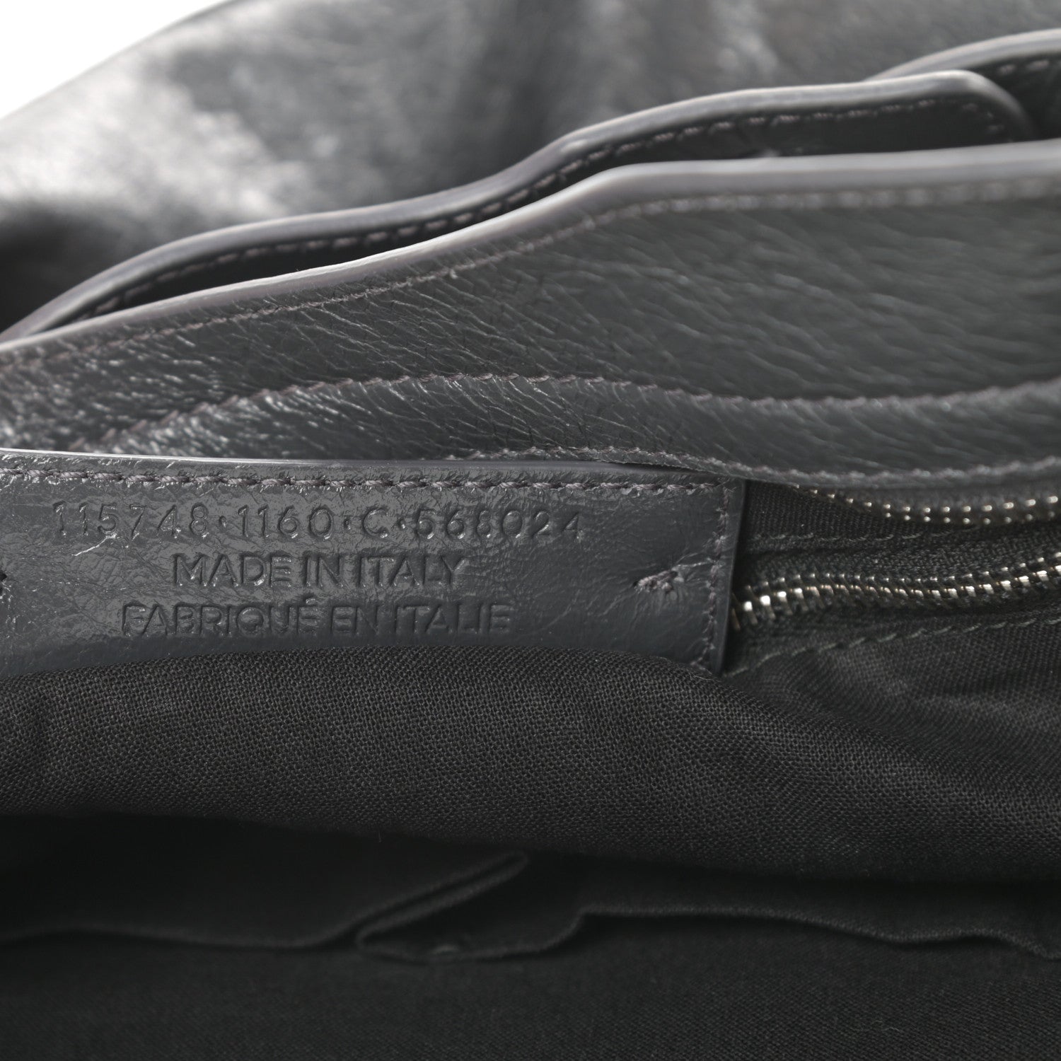 Balenciaga Agneau Classic Silver Hardware City Gris Fossile 7 of 10