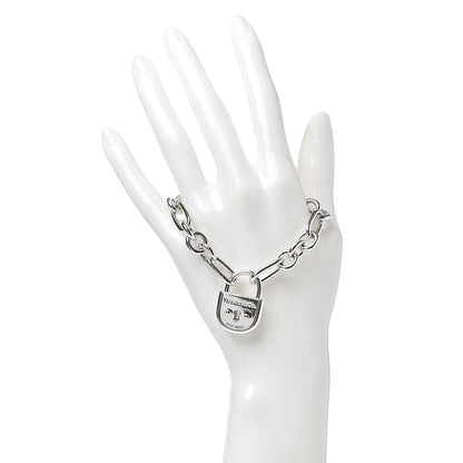 Tiffany Sterling Silver Lock Charm Bracelet 2 of 5
