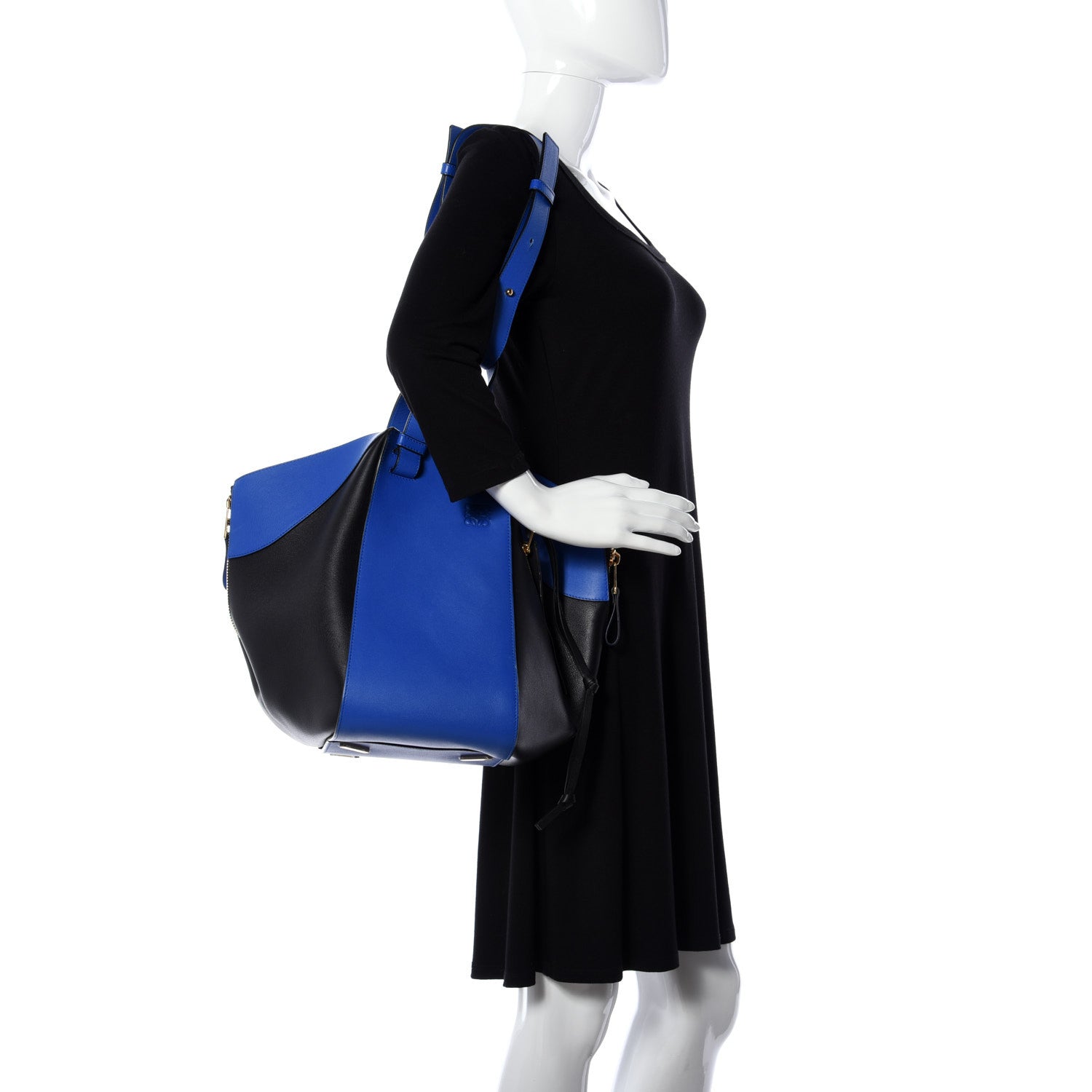 Loewe Calfskin Large Hammock Shoulder Bag Electric Blue 2 of 9