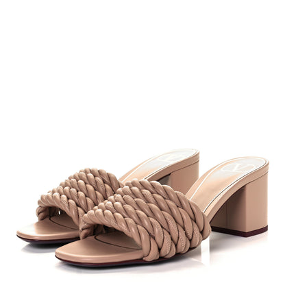 Valentino Garavani Nappa Rope 60mm Slide Sandals 36 Rose Cannelle 3 of 8