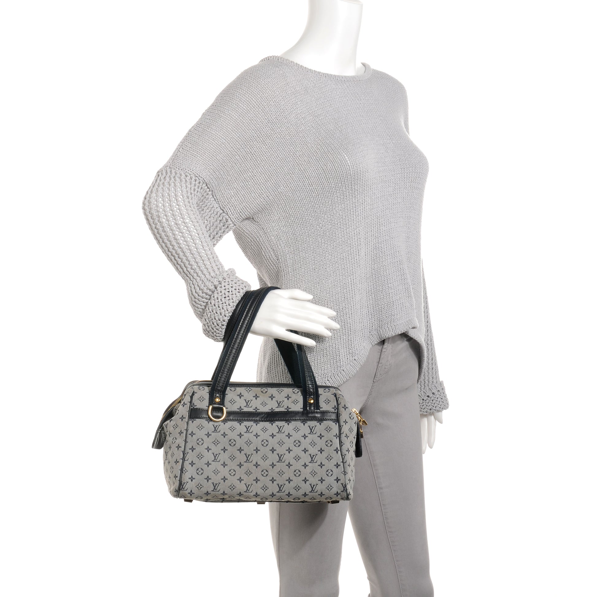 Louis Vuitton Mini Monogram Josephine PM Blue 2 of 9