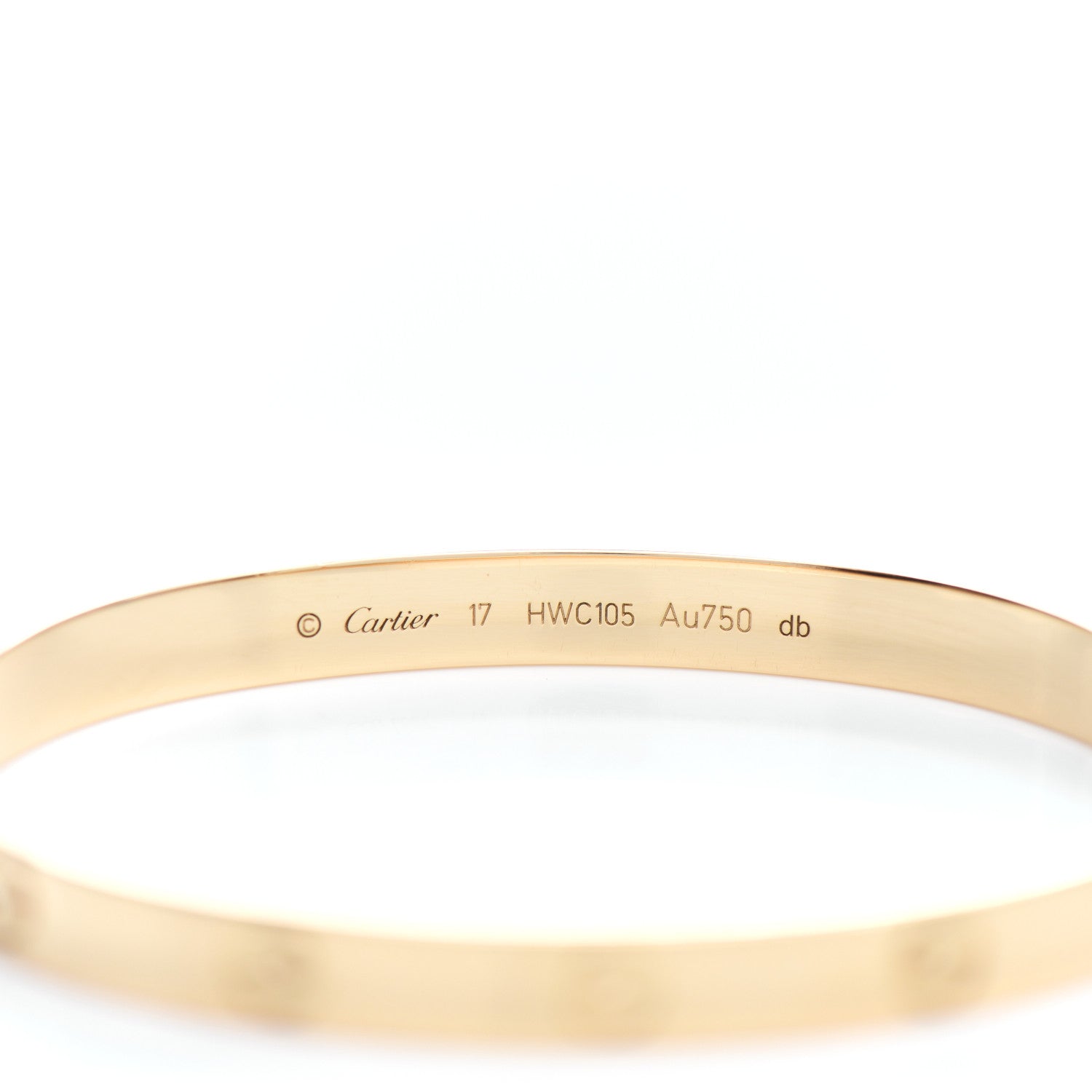 Cartier 18K Yellow Gold LOVE Bracelet 17 3 of 3