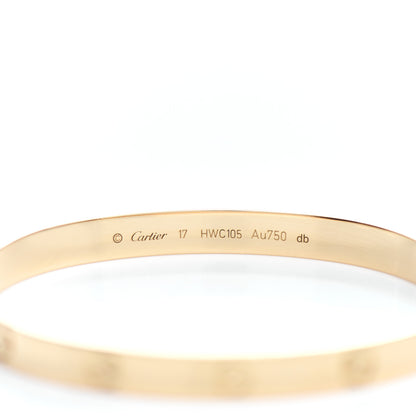 Cartier 18K Yellow Gold LOVE Bracelet 17 3 of 3
