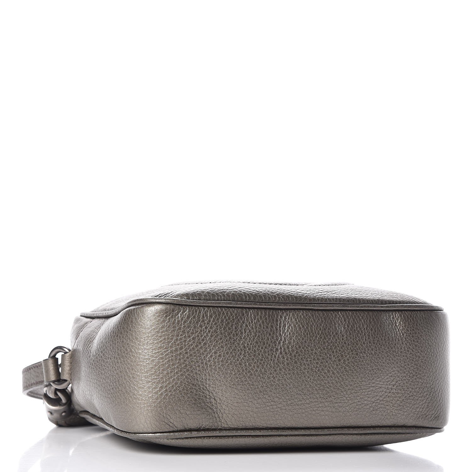 Gucci Metallic Pebbled Calfskin Small Soho Disco Bag Sasso 4 of 7
