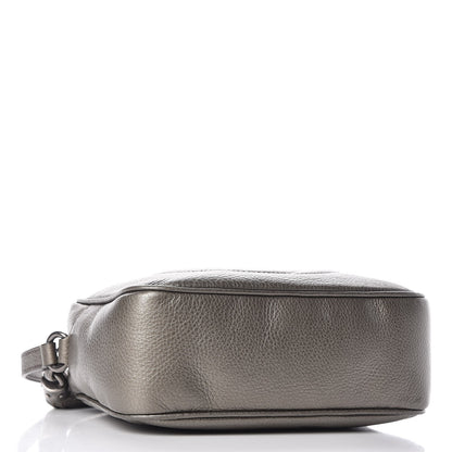 Gucci Metallic Pebbled Calfskin Small Soho Disco Bag Sasso 4 of 7