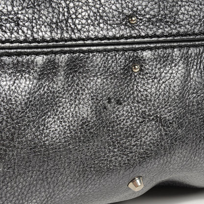 Chloe Leather Paddington Metallic Grey 4 of 8