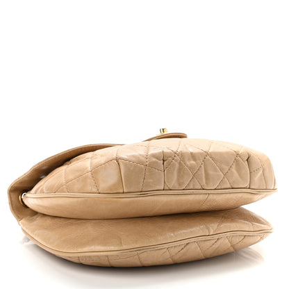 Chanel Glazed Calfskin Quilted Medium Bubble CC Flap Beige 4 of 12