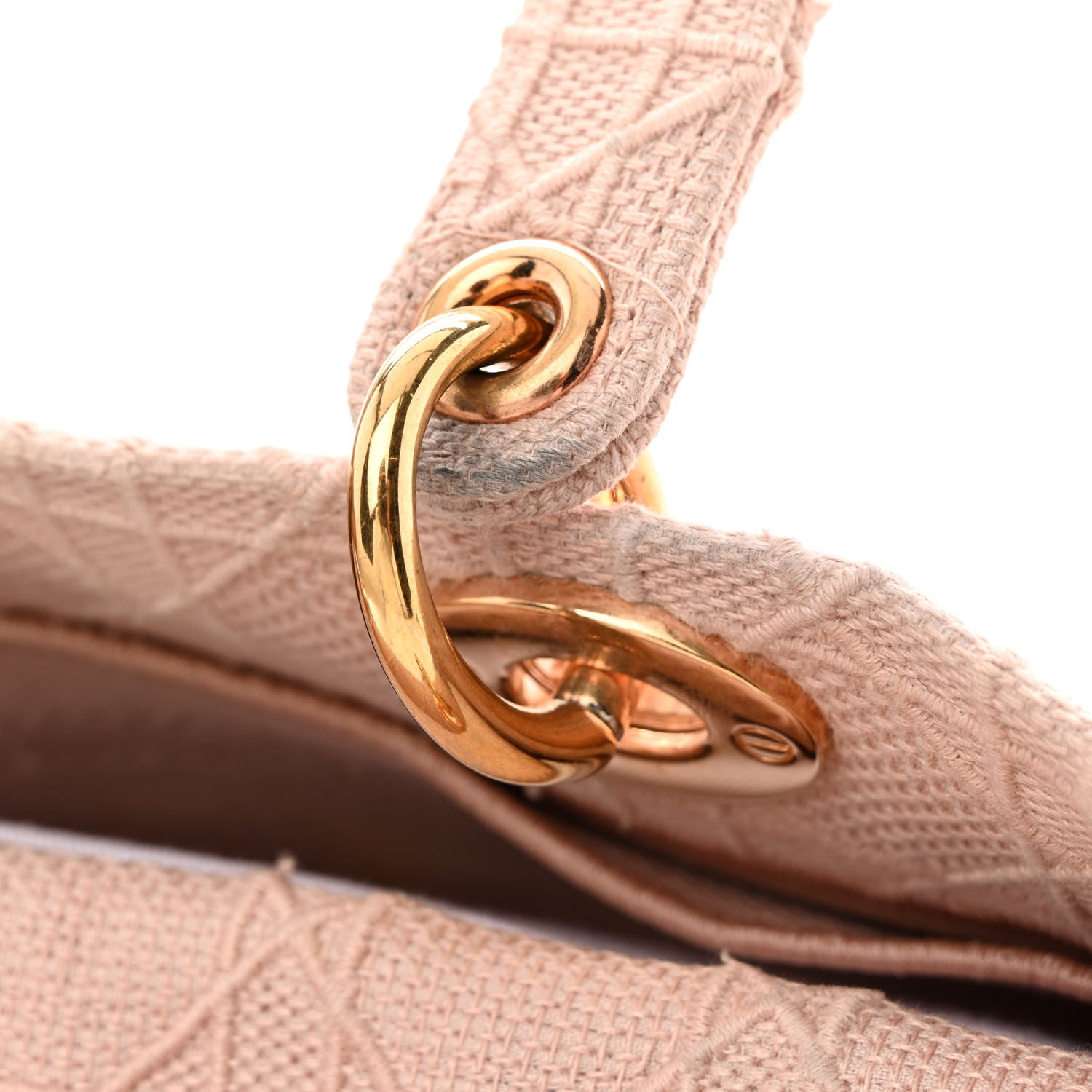 Christian Dior Canvas Embroidered Cannage Medium Lady D-Lite Pink 16 of 20