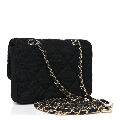 Chanel Jersey Quilted Belt Bag Black 2 of 10