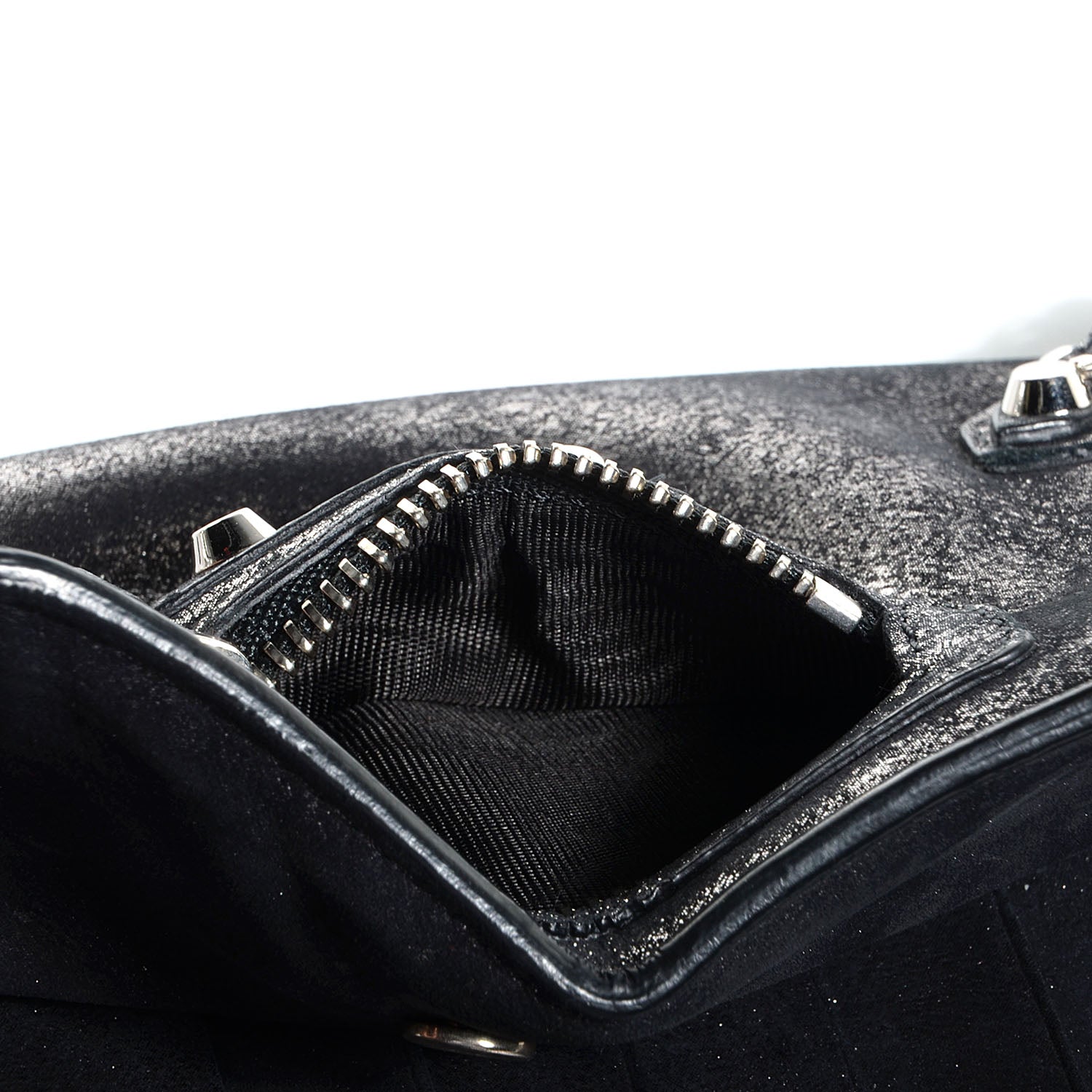 Balenciaga Calfskin Milkyway Papier Money Wallet Black 9 of 10